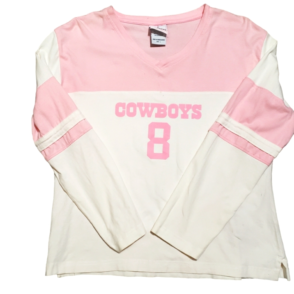 Lady's Pink Dallas Cowboys Shirt